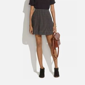 Madewell Black and White Mini Skirt